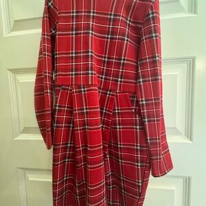 H&M Red Plaid Kids Casual Dress